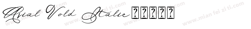 Arial Vold Italic字体转换